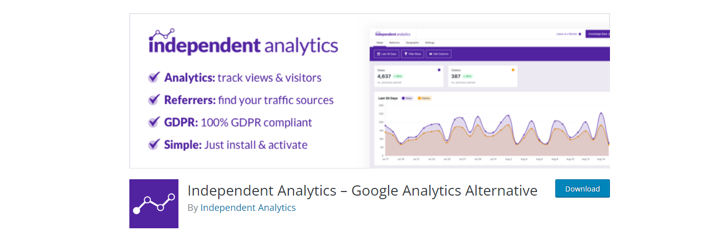 Bağımsız Analiz - WordPress google analitik eklentileri