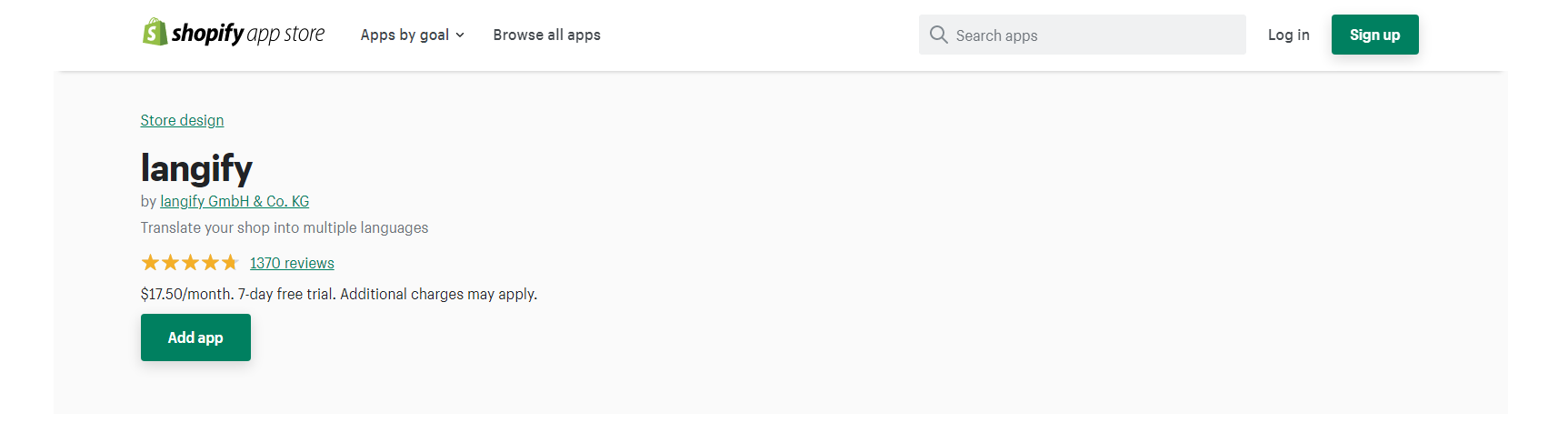 Langify - Shopify 翻訳アプリ