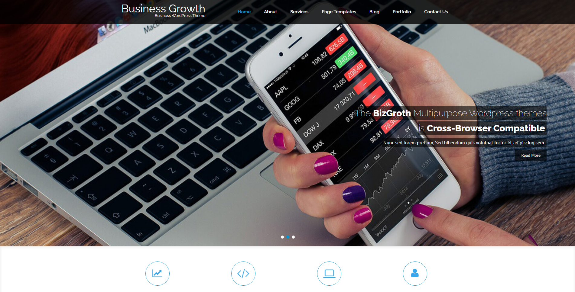 BizGrowth Lite - 무료 방문 페이지 WordPress 테마