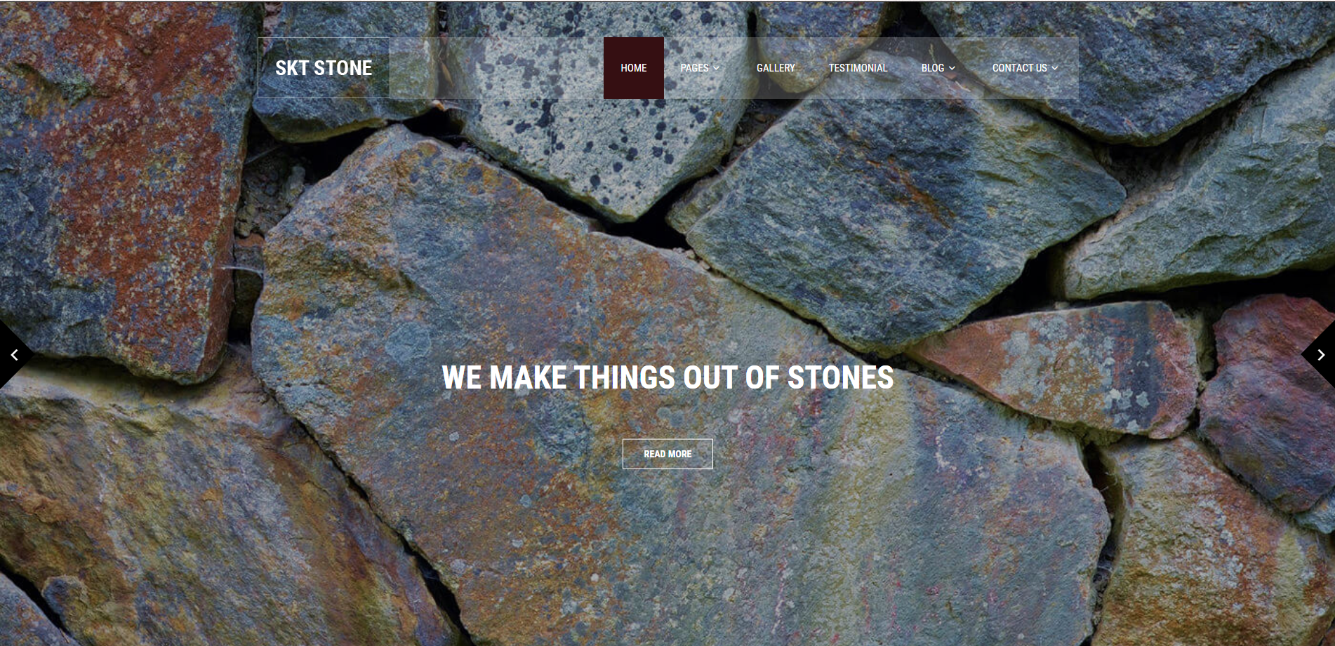 SKT Stone - 무료 방문 페이지 WordPress 테마