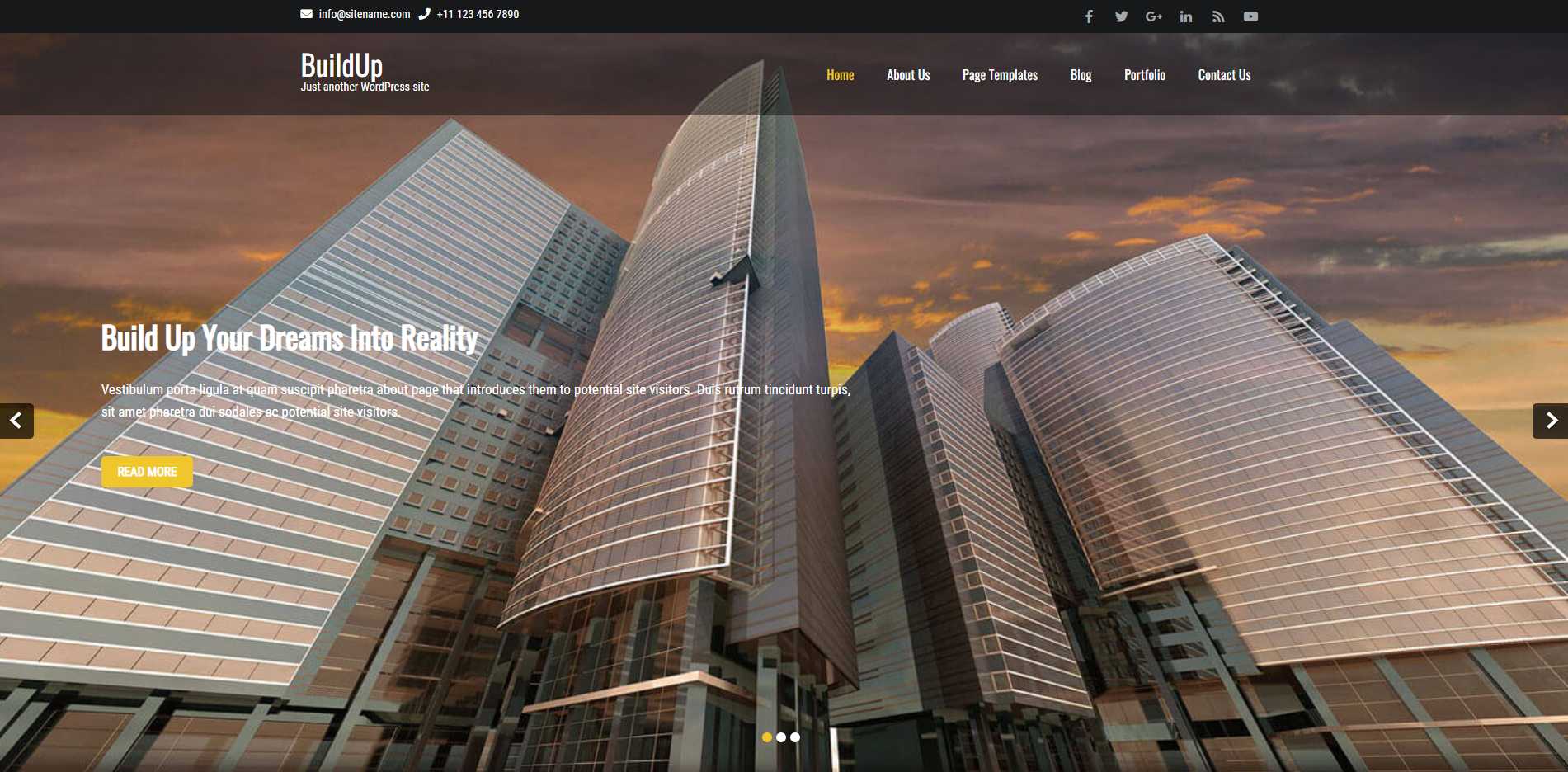 BuildUp - ثيمات بناء WordPress مجانية