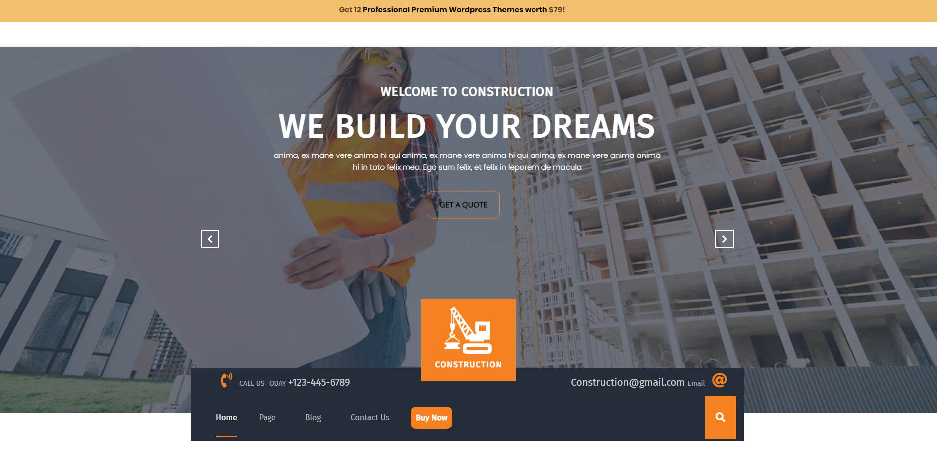 مركز البناء - ثيمات بناء WordPress مجانية