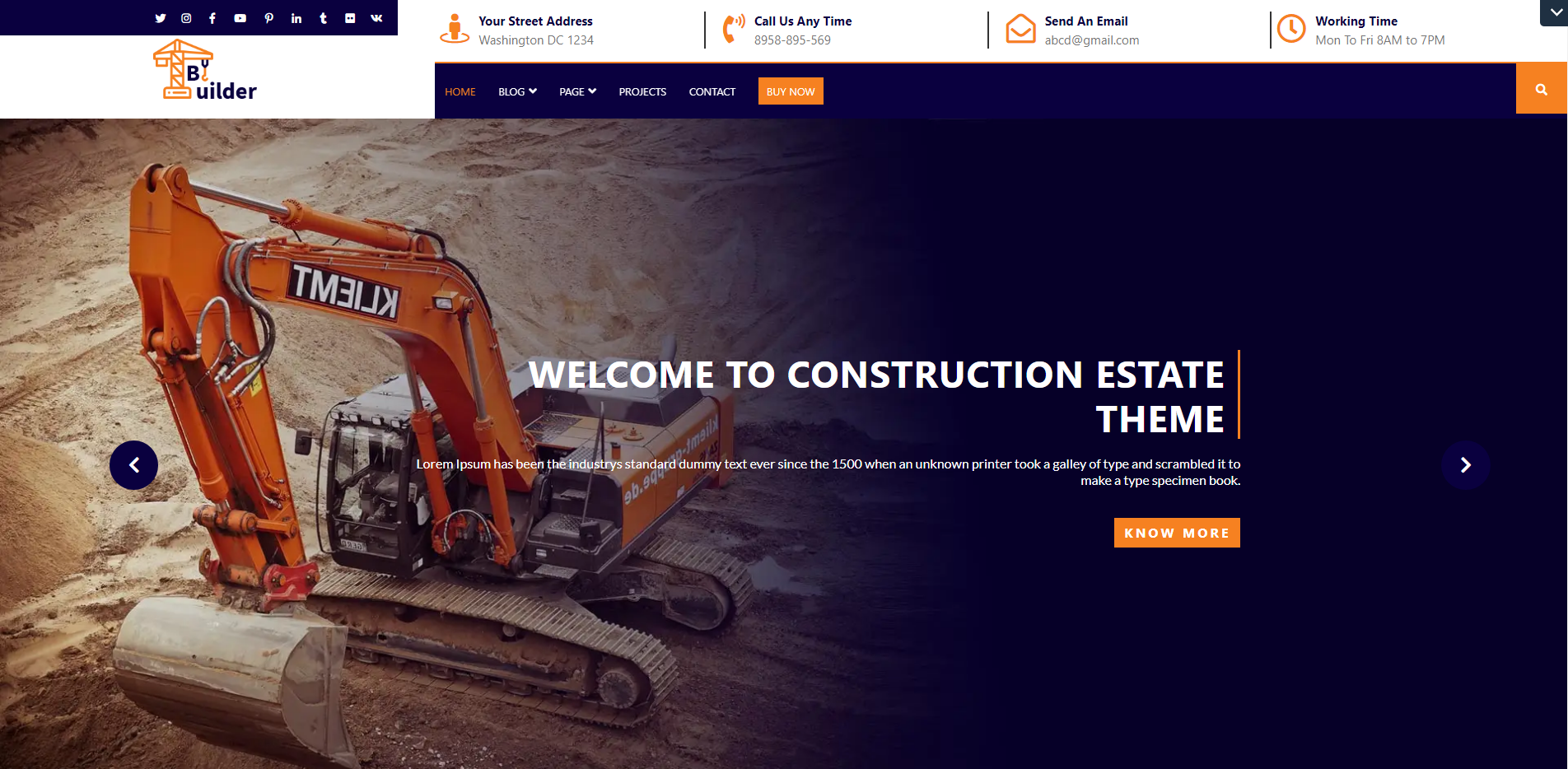 VW Construction - ثيمات إنشاء WordPress مجانية