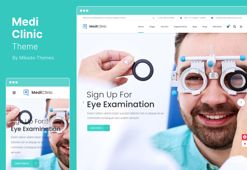 Tema MediClinic - Tema WordPress de Saúde Médica