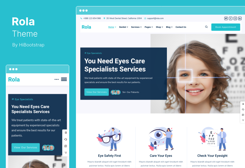 Tema Rola - Tema WordPress de Saúde Médica e Assistência Odontológica