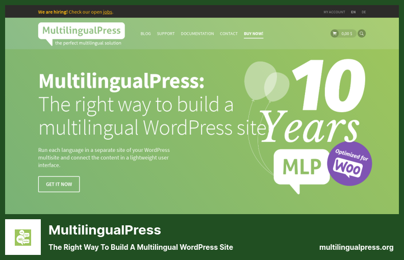 MultilingualPress 插件 - 构建多语言 WordPress 网站的正确方法