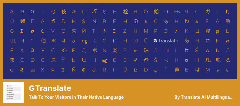 GTranslate 插件 - 用他们的母语与您的访客交谈