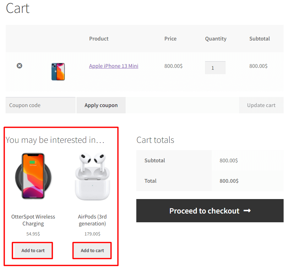 Suggerimenti e trucchi incredibili per aumentare le vendite di WooCommerce 3 WooCommerce Cross Sell Products