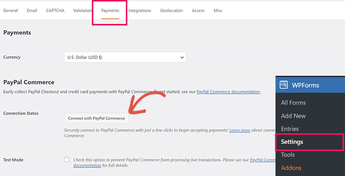 Collegati al commercio PayPal