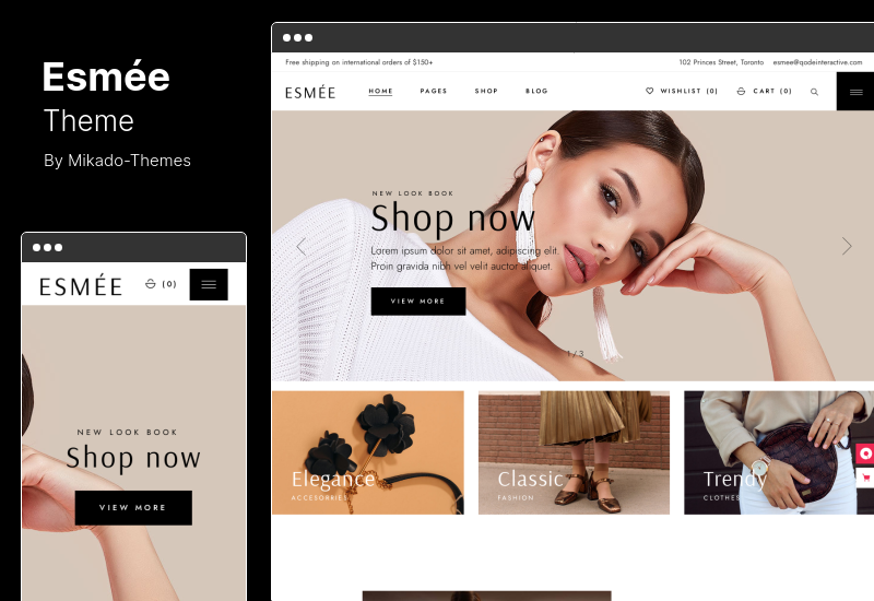 Tema Esmee - Tema WooCommerce Toko Fashion