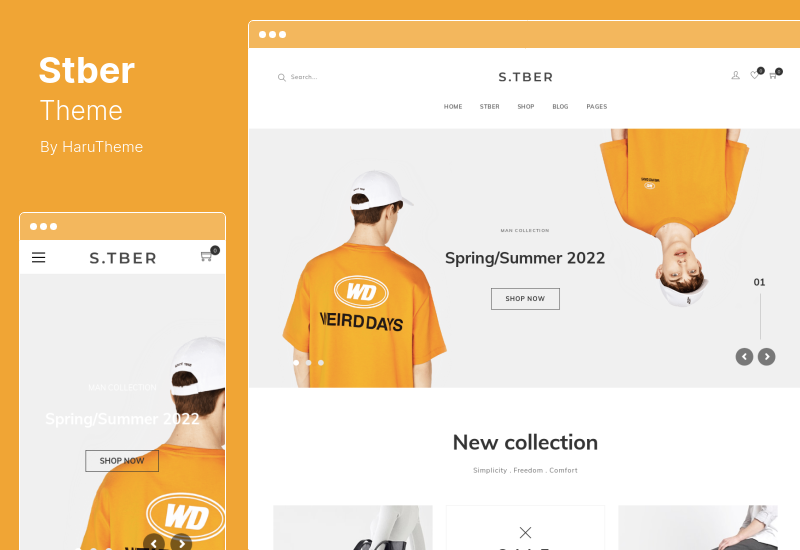 Tema Stber - Tema WordPress Furnitur & T-Shirt WooCommerce