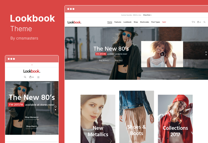 Lookbook Theme - Toko Fashion & Pakaian Tema WooCommerce