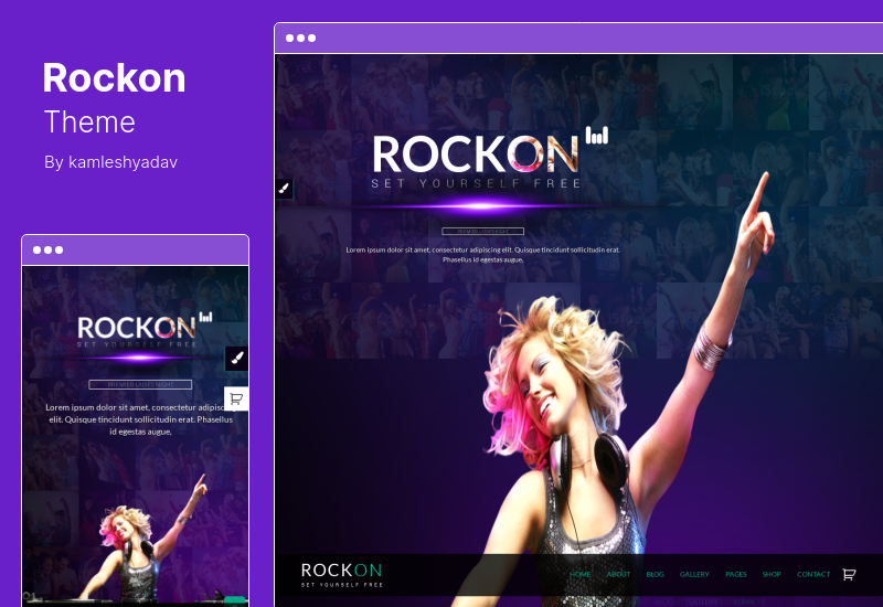 Thème Rockon - Thème WordPress Night Club