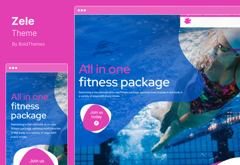 Motyw Zele - Fitness, siłownia i sport Motyw WordPress