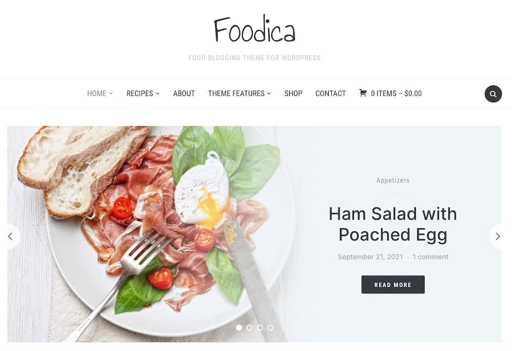 Foodica WordPress 主题