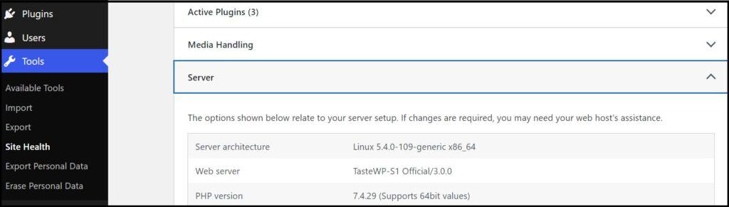 Verificați versiunea PHP