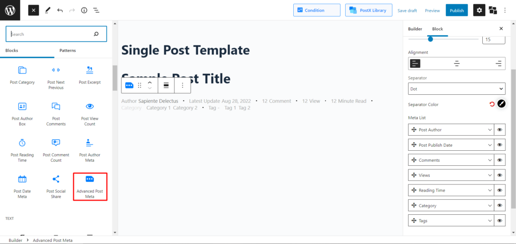 Cómo crear y personalizar una plantilla de publicación de WordPress 9 Advanced Post Meta