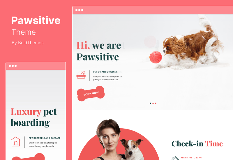 Pawsitive 主题 - 宠物护理和宠物店 WordPress 主题