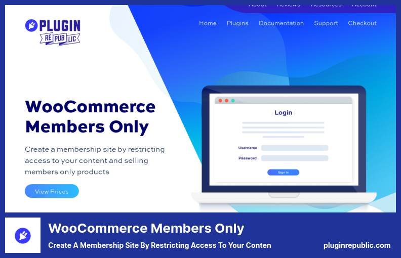 البرنامج المساعد لأعضاء WooCommerce فقط - أنشئ موقع عضوية عن طريق تقييد الوصول إلى المحتوى الخاص بك