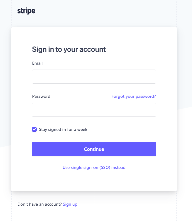 inscrivez-vous à stripe