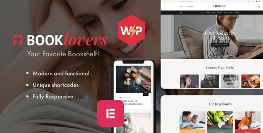 Booklovers - 책 출판사 WordPress 테마