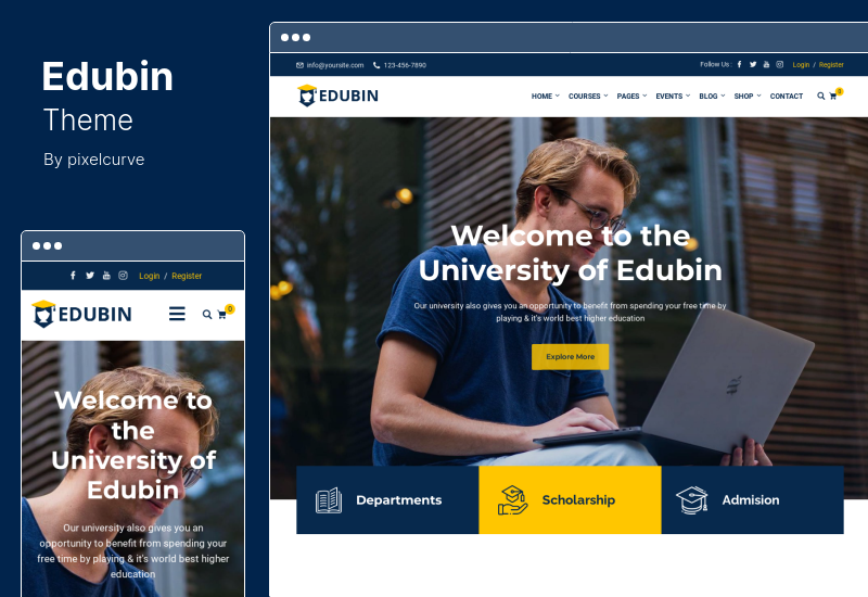 Edubin 主題 - 教育 WordPress 主題
