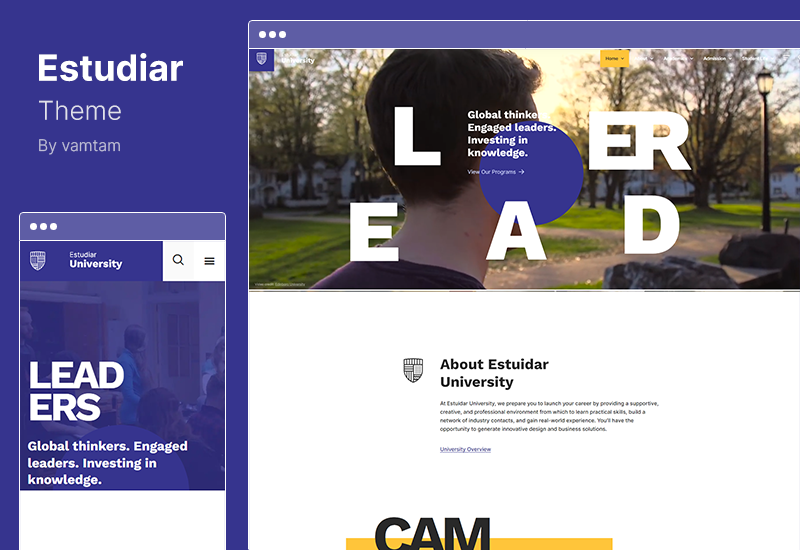Estudiar 主題 - College University WordPress 主題