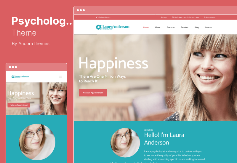Тема психолога - Тема WordPress для терапии и консультирования доктора