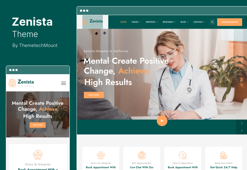 Zenista Theme — тема WordPress для психологии и консультирования