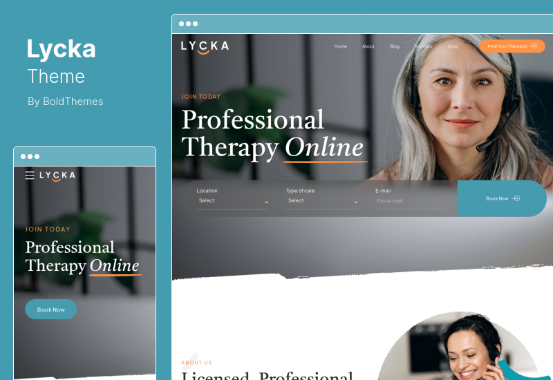 Lycka Theme - Тема WordPress для терапии и консультирования