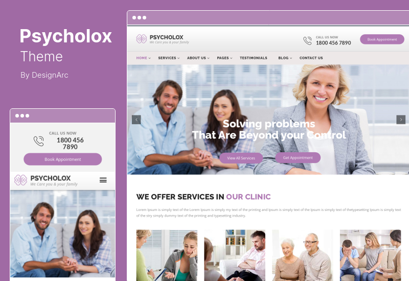 Psycholox Theme - тема WordPress о психологии и консультировании