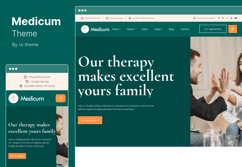 Medicum Theme - тема WordPress для психологии и консультирования