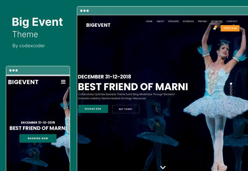 ธีม BigEvent - ธีมงานประชุม WordPress Theme
