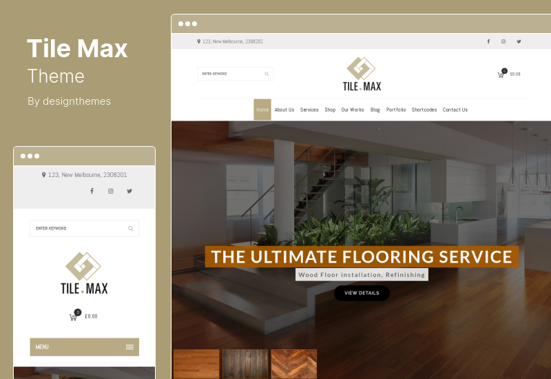 TileMax 主题 - 平铺,地板 WordPress 主题