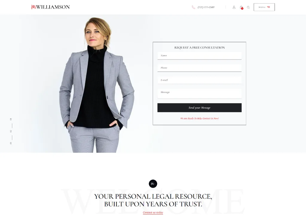 M.Williamson – Rechtsanwalt & Rechtsberater WordPress Theme