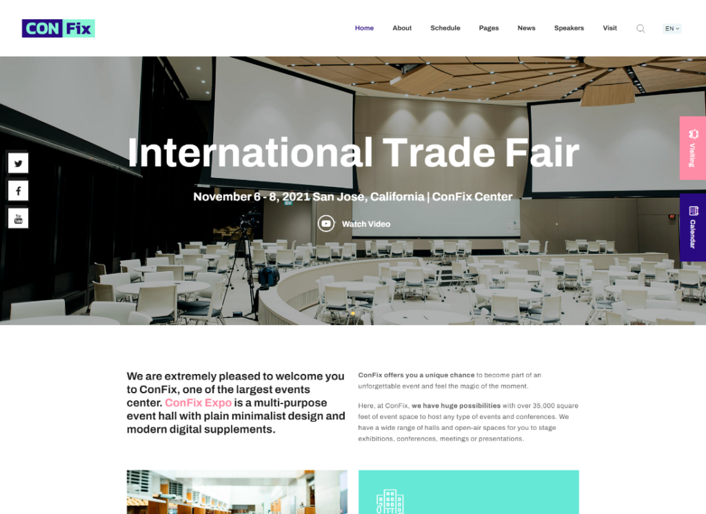 ConFix - 엑스포 및 이벤트 WordPress 테마