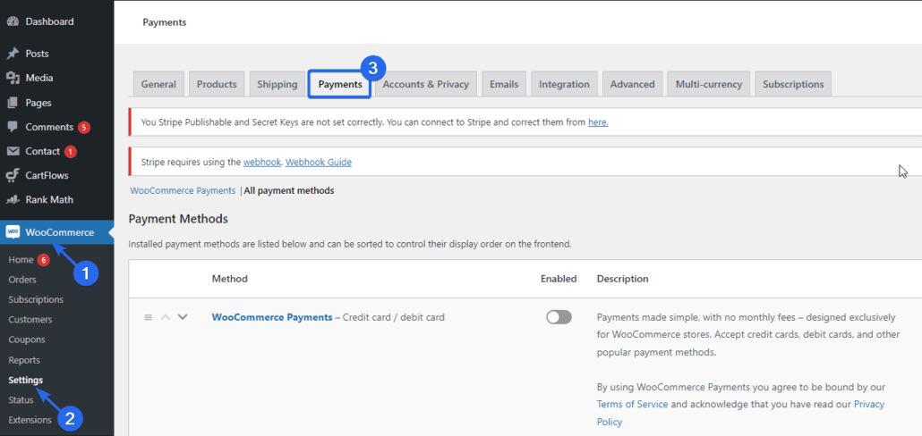 Ustawienia WooCommerce