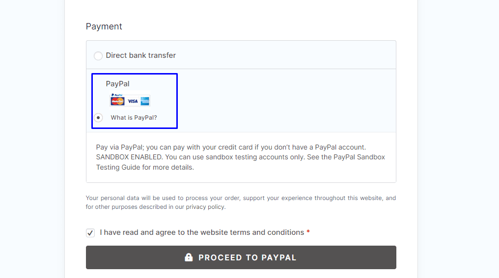 Tryb testowy WooCommerce