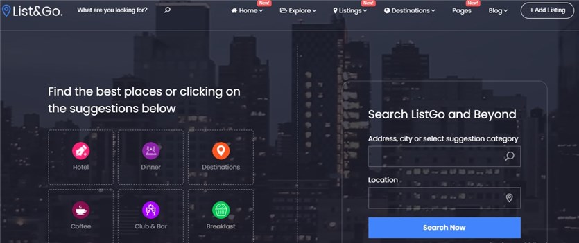 ListGo listeleme teması wp