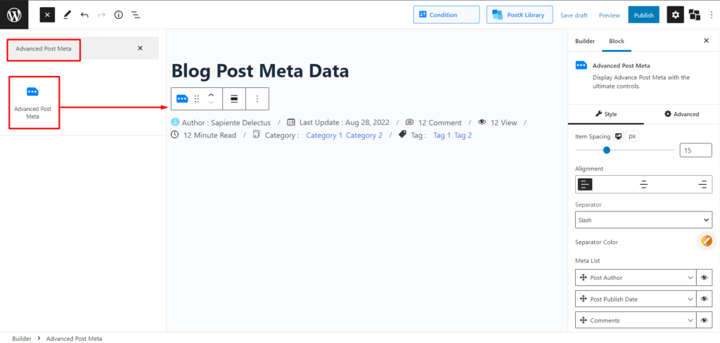 So zeigen Sie Blog-Post-Metadaten in WordPress 2 an Adding Blog Post Meta Data