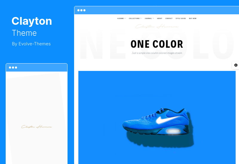 Clayton Theme - ช่างภาพ WordPress Theme