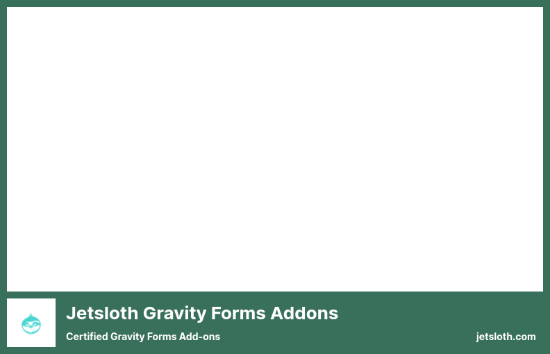 Jetsloth Gravity Forms Add-ons Plugin - Zertifizierte Gravity Forms Add-ons