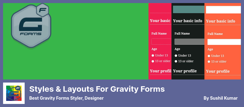 Styles & Layouts für Gravity Forms Plugin - Bester Gravity Forms Styler, Designer