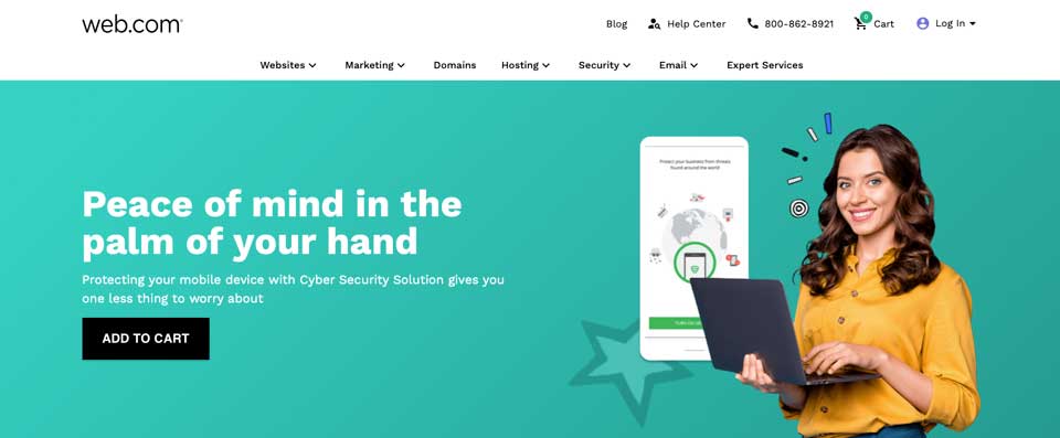 WordPress مقابل أمان Web.com