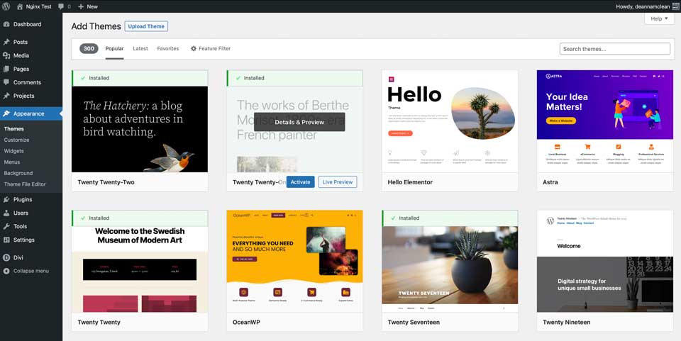 قوالب WordPress مقابل Web.com