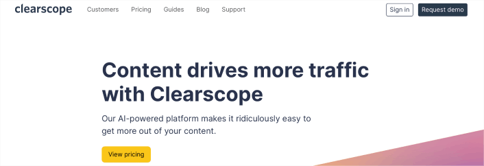 Clearscope Content-Optimierungstools