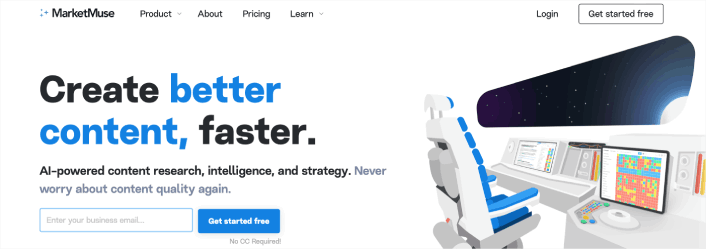 MarketMuse Content-Optimierungstools