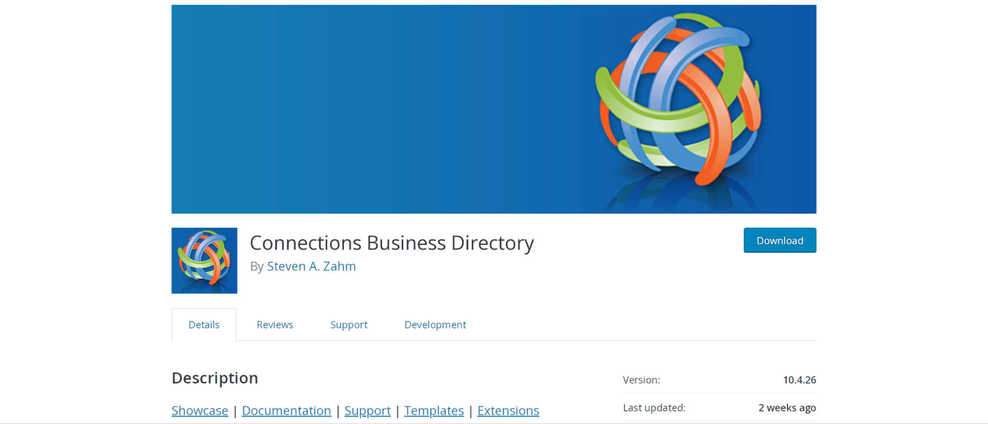 หน้าปลั๊กอิน Connections Business Directory