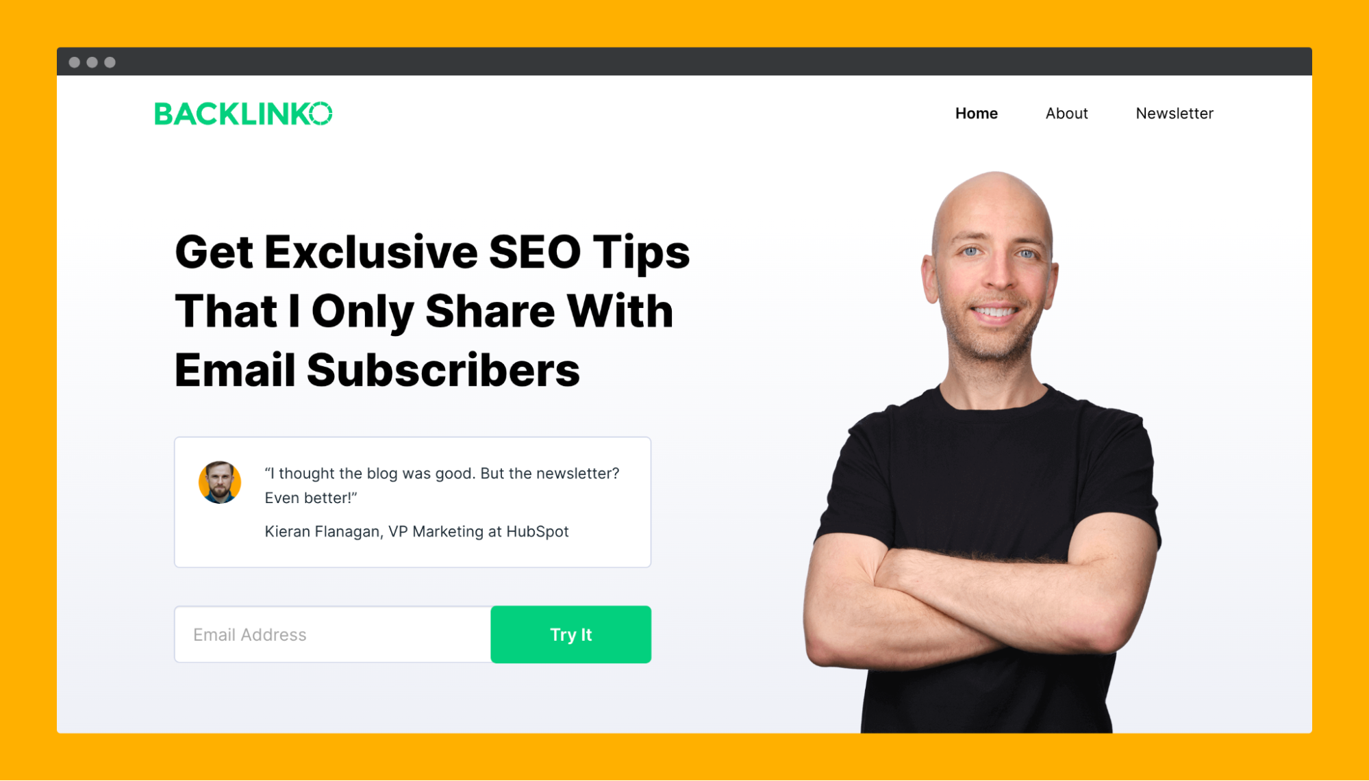 Backlinko เว็บไซต์ WordPress หัวขาด