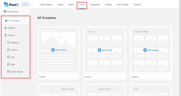 PostX Gutenberg เครื่องมือสร้างเว็บไซต์